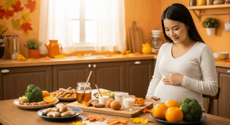 7 loại thực phẩm vàng giúp mẹ bầu tăng đề kháng mùa thu