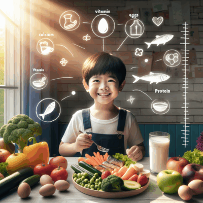 Thực đơn giàu dinh dưỡng giúp bé phát triển chiều cao vượt trội