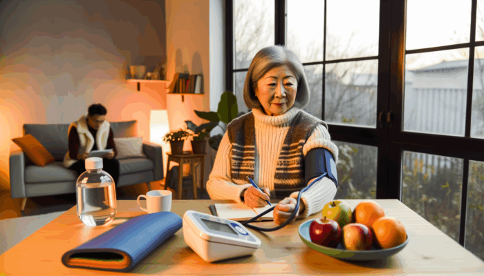 Cách kiểm soát huyết áp khi thời tiết giao mùa